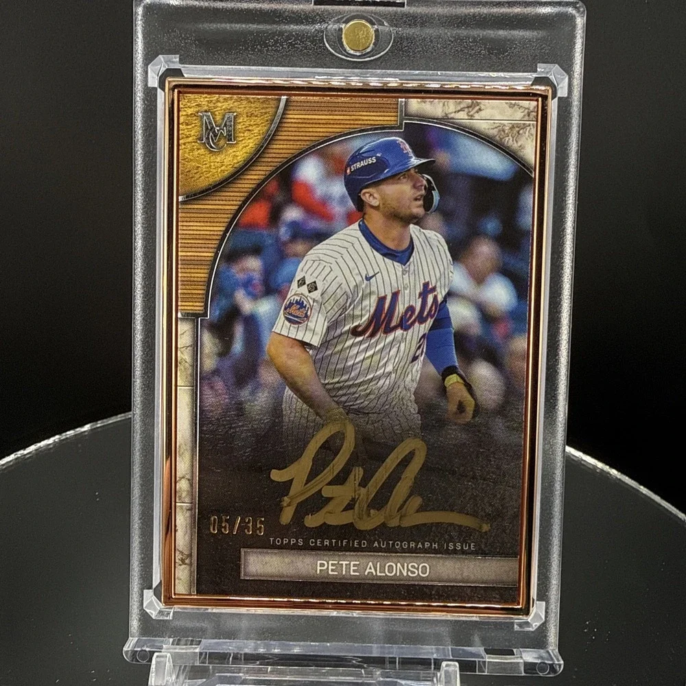 2025 Topps Certified Autograph Pete Alonso Museum Framed Autograph Card 30/35